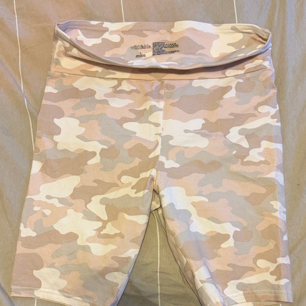 Wild Fable Women's Camouflage Shorts - Pink and Tan